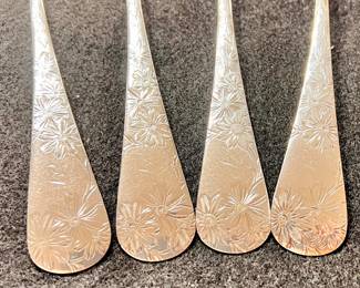 4 Sterling Serving spoons 