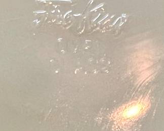 Vtg. Jade Fire King 9" plates 