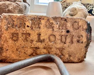 My kids found these bricks in the creek here in East Dundee MANY years ago