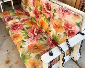 Porch bench w/cushions - 66" x 26" 