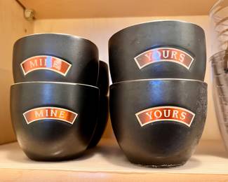 "Mine" "Yours" Baileys Irish Cream cups 