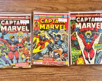 No discount-Per clients request  Vtg. Captain Marvel comics #3 through #29