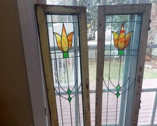 Beautiful, but sadly, broken stain glass windows 