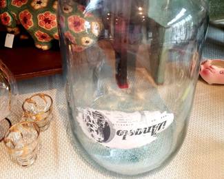 Vintage D'Angelo East Dundee, IL Natural Spring Water Glass Bottle