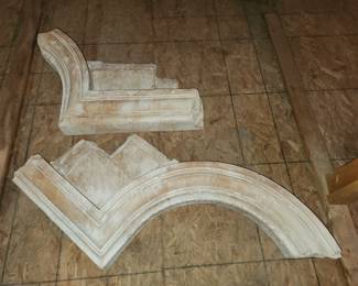 Plaster architectural detail wall hanging