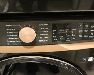 Samsung  Stackable Brushed Black W/Copper Accents Washer & Dryer Set