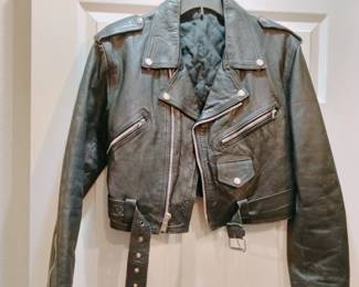 Vintage Leather Motorcycle Jacket 