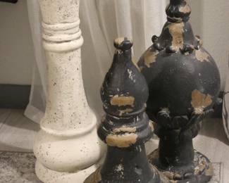 Decorative Oversize Finial, Chess Pieces