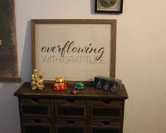 Apothecary Style Cabinet, Asian Art