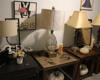 End Tables, Table Lamps