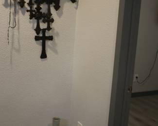 Cross Wall Decor, Large Decorative Bottle