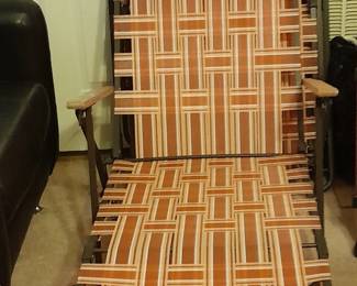  Canvas folding lawn chair 20.00 