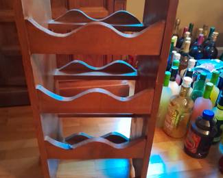 Wooden wine rack $40.00