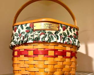 Christmas Longaberger Basket 