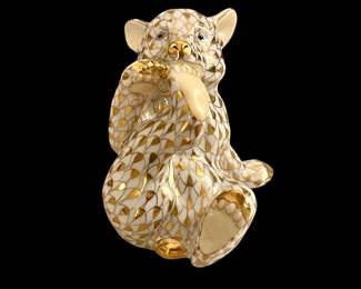 Herend Hungary Bear Cub Figurine