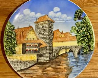 Painted Majolica Plate