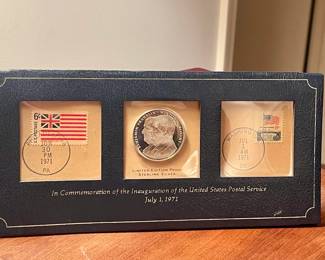 Coin/Stamps for Commemoration of the Inauguration of the United States Postal Service