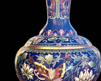 Cloisonne Blue Vase