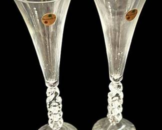 Year 2000 Champagne Flutes