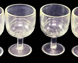 Clear Glass Water Goblets