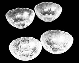 Clear Scalloped Edge France Arcoroc Bowls
