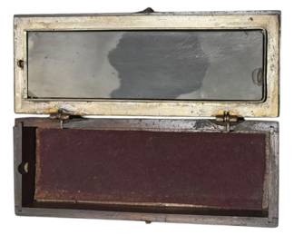 Vintage Sharpening Stones In Wood Box