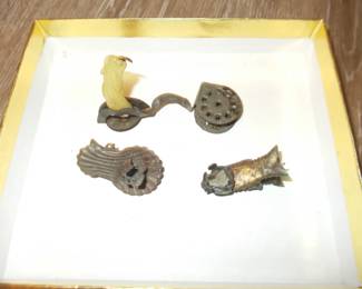 Antique Christmas tree candle holders