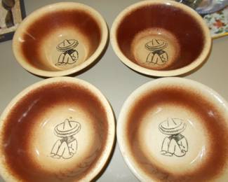 Siesta vintage bowls 2 DAMAGED/ 2 GOOD