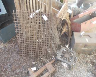 Corn sheller and box, tool boxes