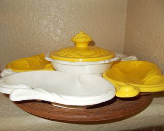 Vintage lazy susan dish