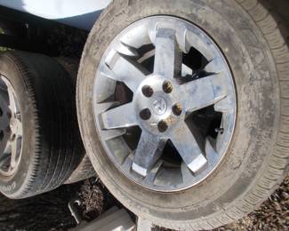 Dodge ram  used tires and wheels   sz. 20