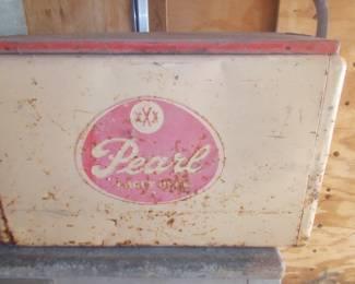Definitely a restoration project Pearl beer ice chest