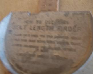 Printed on belt measurer