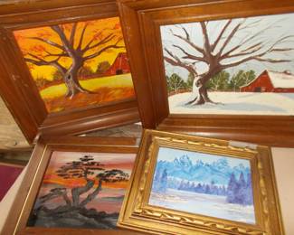 More framed oils