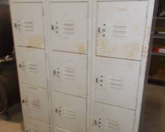 Old metal lockers