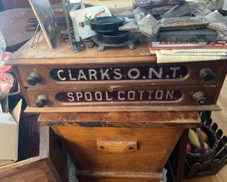 Antique Spool Cabinets 