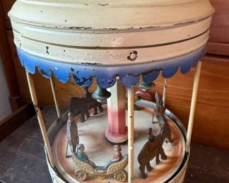 Gunthermann Wind Up Carousel 
Early 1900’s