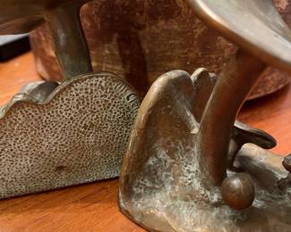 Bronze Bookends signed