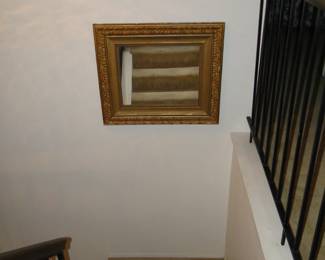 Gold framed mirror