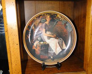 She looks happy, Norman Rockwell, what happened here?