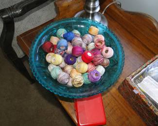 Another picture of the bowl of bobbins