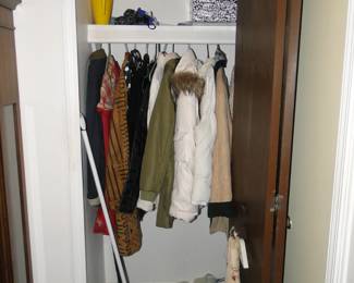 We have some outstanding cleaning items, such as a broom and dustpan, and also some great winter coats too, for the ladies