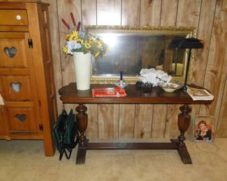 Console table, perfect for the couch, or entranceway, or heck, it would make a nice bar