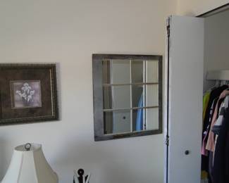 Mirrored window pane