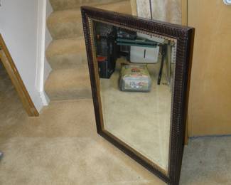 Large framed mirror, you could leave it on the floor, or hang it on a wall too