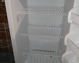 Lots of room in this freezer, bins, shelving, and door shelving too