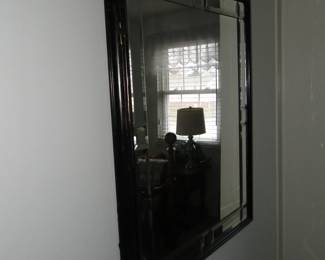 Triple beveled mirror