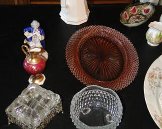 Pressed glass pieces too