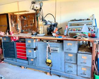 this garage is full of tools to dig through