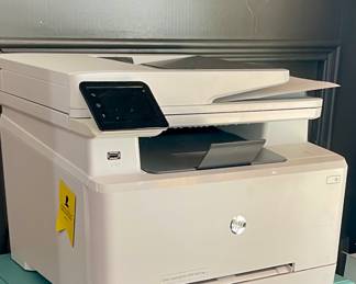 HP Laserjet Pro MFP M283 cdw All-in-One Wireless Color Laser Printer, White - Print Scan Copy Fax - 22 ppm, 600 x 600 dpi, 8.5 x 14, 50-Sheet ADF, Auto Duplex Printing, Ethernet